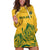 Custom South Africa Cricket Hoodie Dress 2024 African Pattern Go Proteas