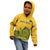 Custom South Africa Cricket Kid Hoodie 2024 African Pattern Go Proteas - Wonder Print Shop