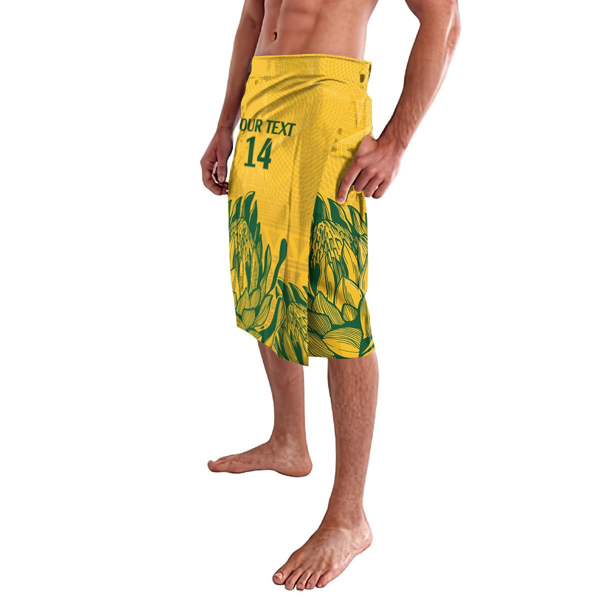 Custom South Africa Cricket Lavalava 2024 African Pattern Go Proteas - Wonder Print Shop