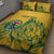 Custom South Africa Cricket Quilt Bed Set 2024 African Pattern Go Proteas
