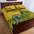 Custom South Africa Cricket Quilt Bed Set 2024 African Pattern Go Proteas
