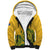 Custom South Africa Cricket Sherpa Hoodie 2024 African Pattern Go Proteas