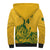 Custom South Africa Cricket Sherpa Hoodie 2024 African Pattern Go Proteas