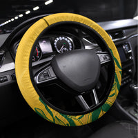 South Africa Cricket Steering Wheel Cover 2024 African Pattern Go Proteas - Wonder Print Shop