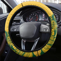South Africa Cricket Steering Wheel Cover 2024 African Pattern Go Proteas - Wonder Print Shop