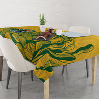 Custom South Africa Cricket Tablecloth 2024 African Pattern Go Proteas - Wonder Print Shop