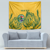 Custom South Africa Cricket Tapestry 2024 African Pattern Go Proteas - Wonder Print Shop