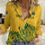Custom South Africa Cricket Women Casual Shirt 2024 African Pattern Go Proteas - Wonder Print Shop