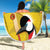 Custom Uganda Cricket Beach Blanket Ugandan Grey Crowned Crane - Wonder Print Shop