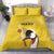 Custom Uganda Cricket Bedding Set Ugandan Grey Crowned Crane