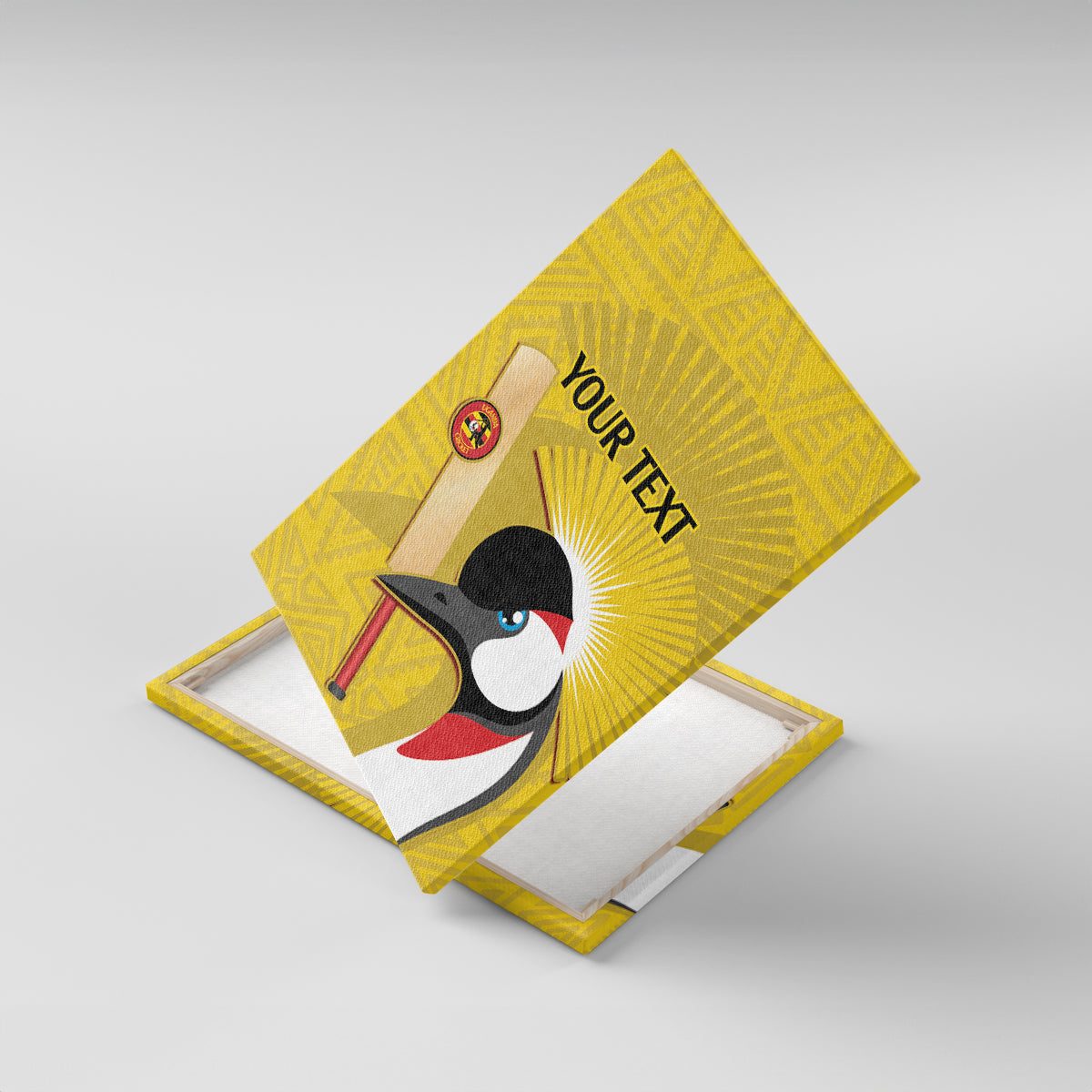 Custom Uganda Cricket Canvas Wall Art Ugandan Grey Crowned Crane - Wonder Print Shop