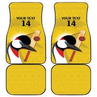 Custom Uganda Cricket Car Mats Ugandan Grey Crowned Crane - Wonder Print Shop