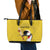 Custom Uganda Cricket Leather Tote Bag Ugandan Grey Crowned Crane - Wonder Print Shop