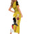 Custom Uganda Cricket Short Sleeve Bodycon Dress Ugandan Grey Crowned Crane - Wonder Print Shop