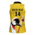 Custom Uganda Cricket Women Sleeveless Polo Shirt Ugandan Grey Crowned Crane - Wonder Print Shop
