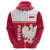 Personalised Poland Hoodie Polska Coat Of Arms With Folk Pattern - Wonder Print Shop
