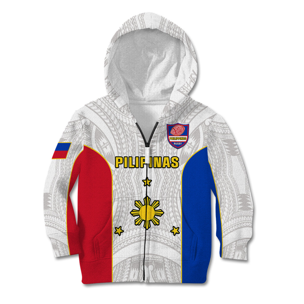 Philippines Rugby Kid Hoodie Pacific Pilipinas Go Tamaraws - Wonder Print Shop