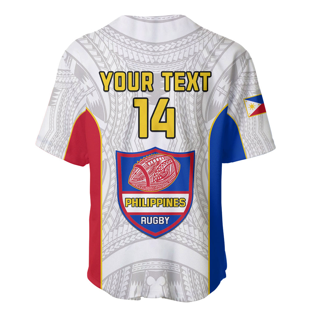 Personalised Philippines Rugby Baseball Jersey Pacific Pilipinas Go Tamaraws - Wonder Print Shop