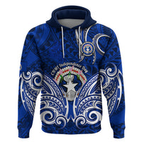 Personalised Independence Day CNMI Hoodie Northern Mariana Islands Tribal Tattoo Pattern - Wonder Print Shop
