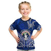 Personalised Independence Day CNMI Kid T Shirt Northern Mariana Islands Tribal Tattoo Pattern - Wonder Print Shop
