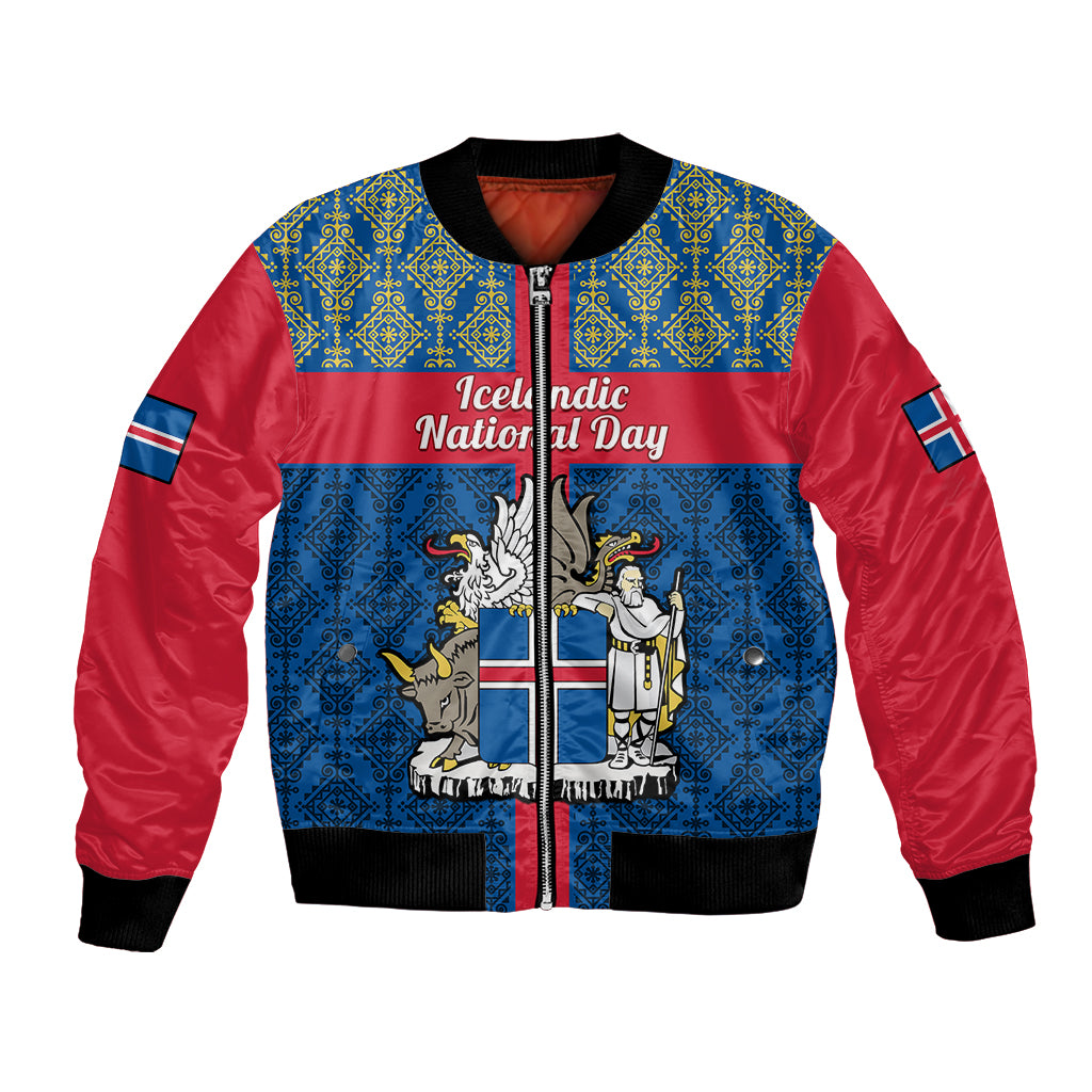 17-june-iceland-national-day-bomber-jacket-icelandic-folk-pattern