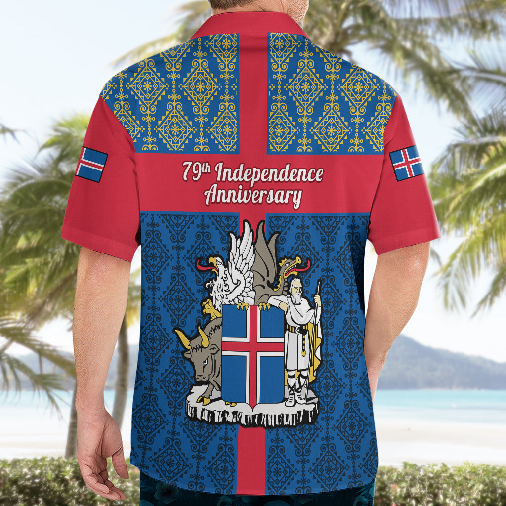 17 June Iceland National Day Hawaiian Shirt Icelandic Folk Pattern - Wonder Print Shop