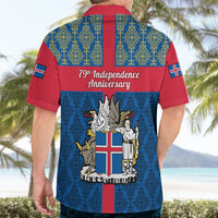 17 June Iceland National Day Hawaiian Shirt Icelandic Folk Pattern - Wonder Print Shop