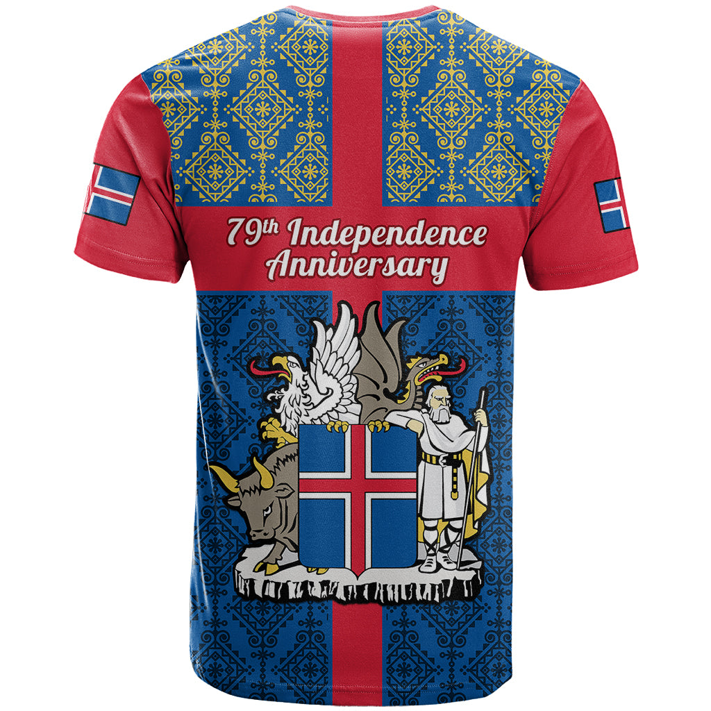 17 June Iceland National Day T Shirt Icelandic Folk Pattern - Wonder Print Shop