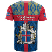 17 June Iceland National Day T Shirt Icelandic Folk Pattern - Wonder Print Shop