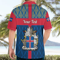 Personalised 17 June Iceland National Day Hawaiian Shirt Icelandic Folk Pattern - Wonder Print Shop