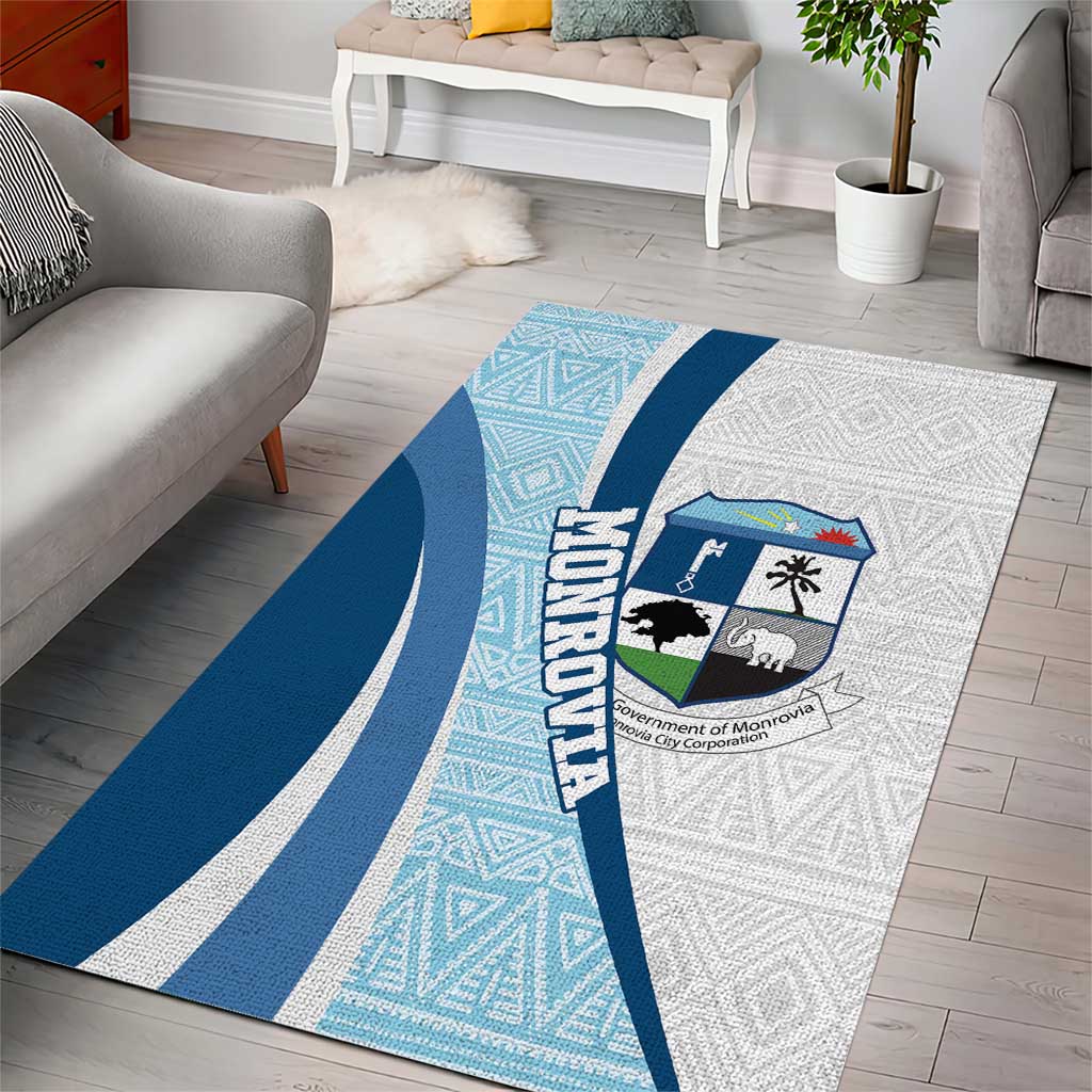Liberia Monrovia Capital Area Rug African Pattern Curves Style