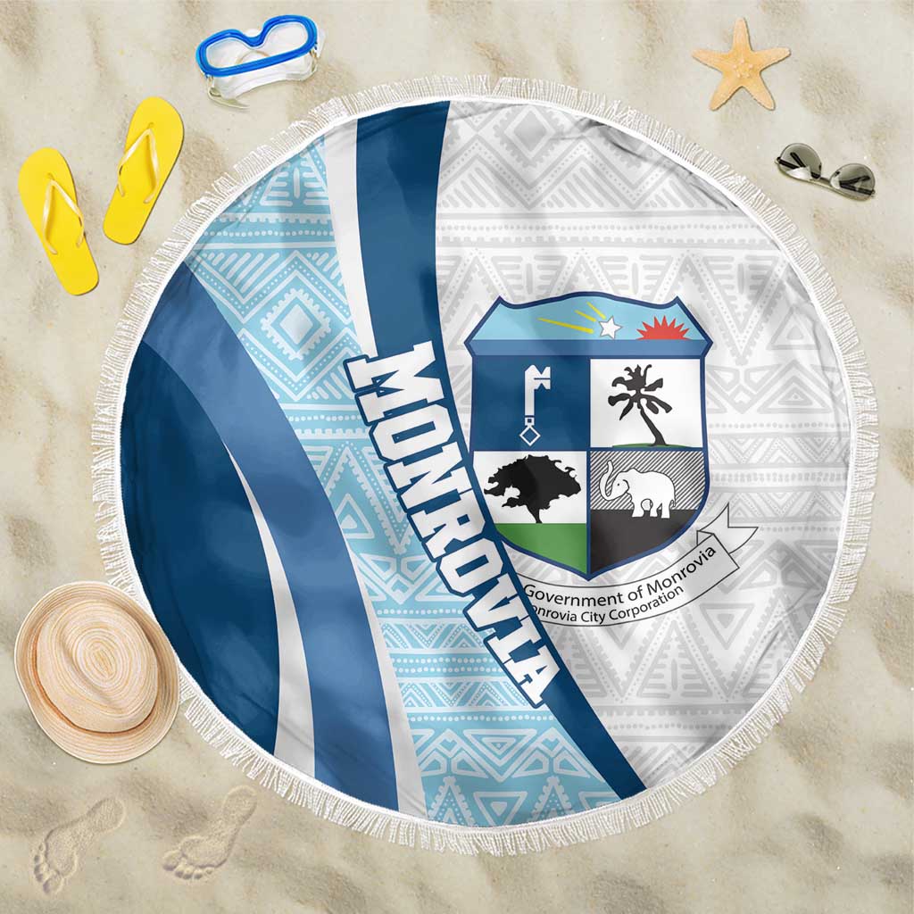 Liberia Monrovia Capital Beach Blanket African Pattern Curves Style