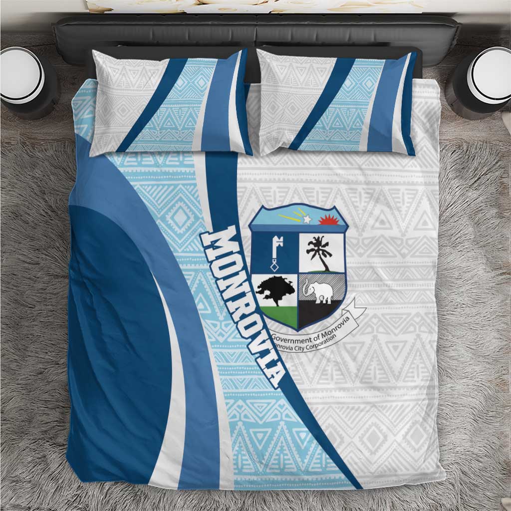 Liberia Monrovia Capital Bedding Set African Pattern Curves Style
