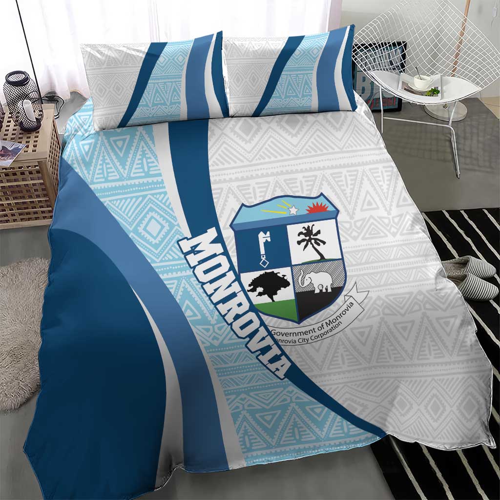 Liberia Monrovia Capital Bedding Set African Pattern Curves Style