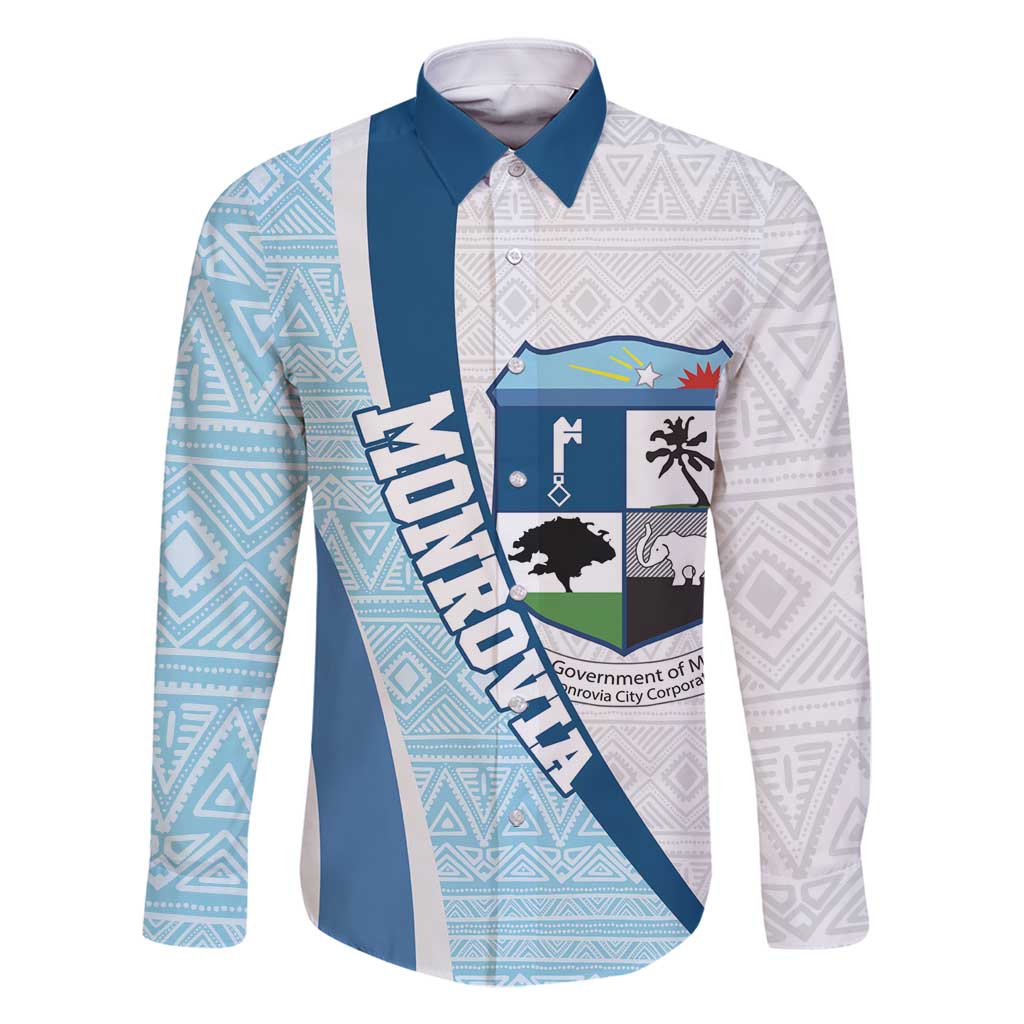 Liberia Monrovia Capital Family Matching Long Sleeve Bodycon Dress and Hawaiian Shirt African Pattern Curves Style