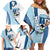Liberia Monrovia Capital Family Matching Off Shoulder Short Dress and Hawaiian Shirt African Pattern Curves Style