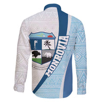 Liberia Monrovia Capital Family Matching Puletasi and Hawaiian Shirt African Pattern Curves Style