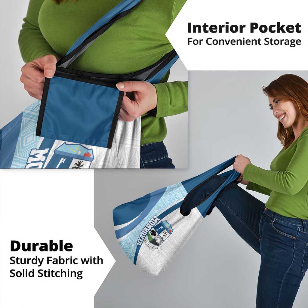 Liberia Monrovia Capital Grocery Bag African Pattern Curves Style