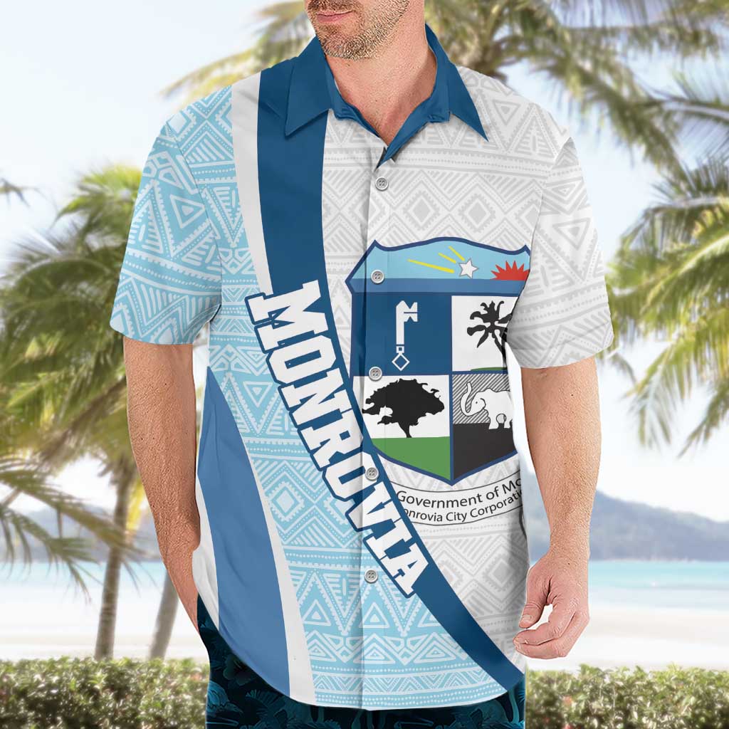 Liberia Monrovia Capital Hawaiian Shirt African Pattern Curves Style