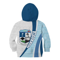 Liberia Monrovia Capital Kid Hoodie African Pattern Curves Style