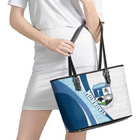 Liberia Monrovia Capital Leather Tote Bag African Pattern Curves Style