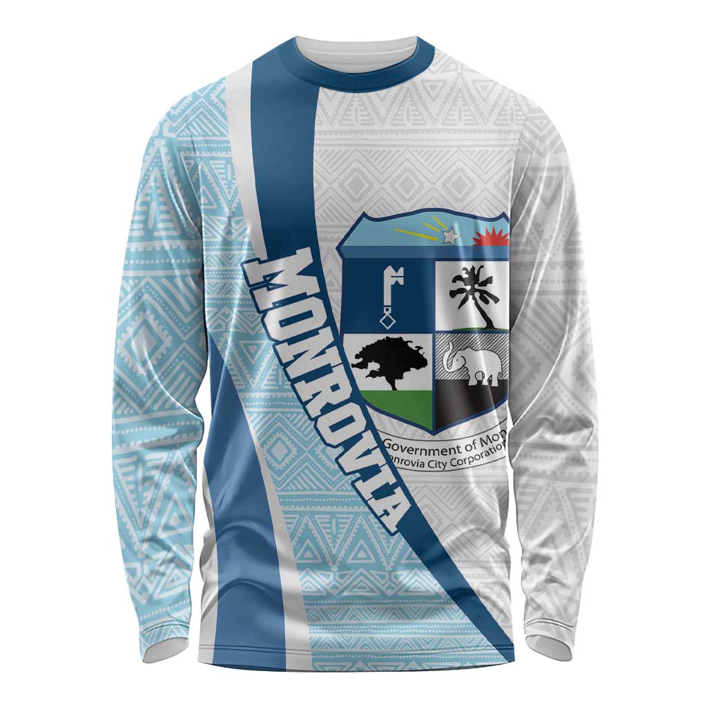 Liberia Monrovia Capital Long Sleeve Shirt African Pattern Curves Style
