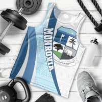 Liberia Monrovia Capital Men Tank Top African Pattern Curves Style