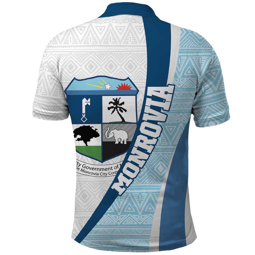 Liberia Monrovia Capital Polo Shirt African Pattern Curves Style