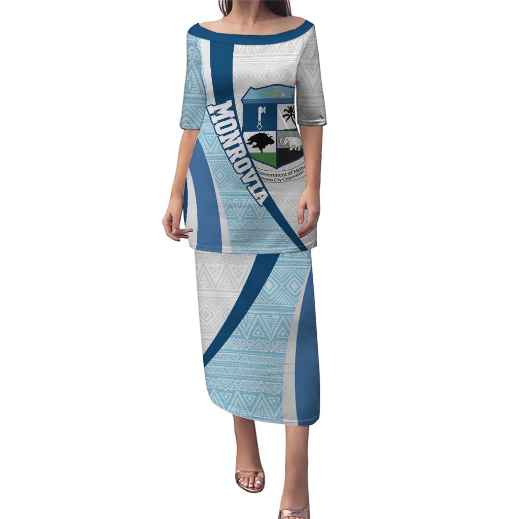 Liberia Monrovia Capital Puletasi African Pattern Curves Style