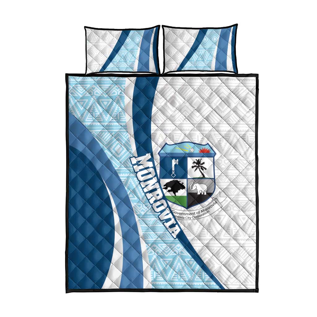 Liberia Monrovia Capital Quilt Bed Set African Pattern Curves Style
