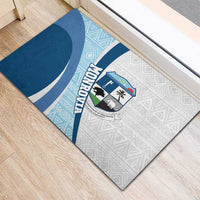 Liberia Monrovia Capital Rubber Doormat African Pattern Curves Style