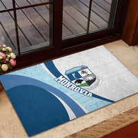 Liberia Monrovia Capital Rubber Doormat African Pattern Curves Style