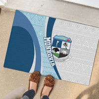 Liberia Monrovia Capital Rubber Doormat African Pattern Curves Style