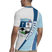 Liberia Monrovia Capital Rugby Jersey African Pattern Curves Style